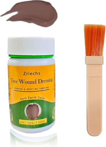 Zriechs Tree Wound Pruning Sealer,Tree Wound Dressing with Brush, Bonsai Cut Paste, Trees Grafting Supplies, Pruning Sealer for Bonsai, Fruit Trees, Roses (1 PCS,100 g) - Image 1
