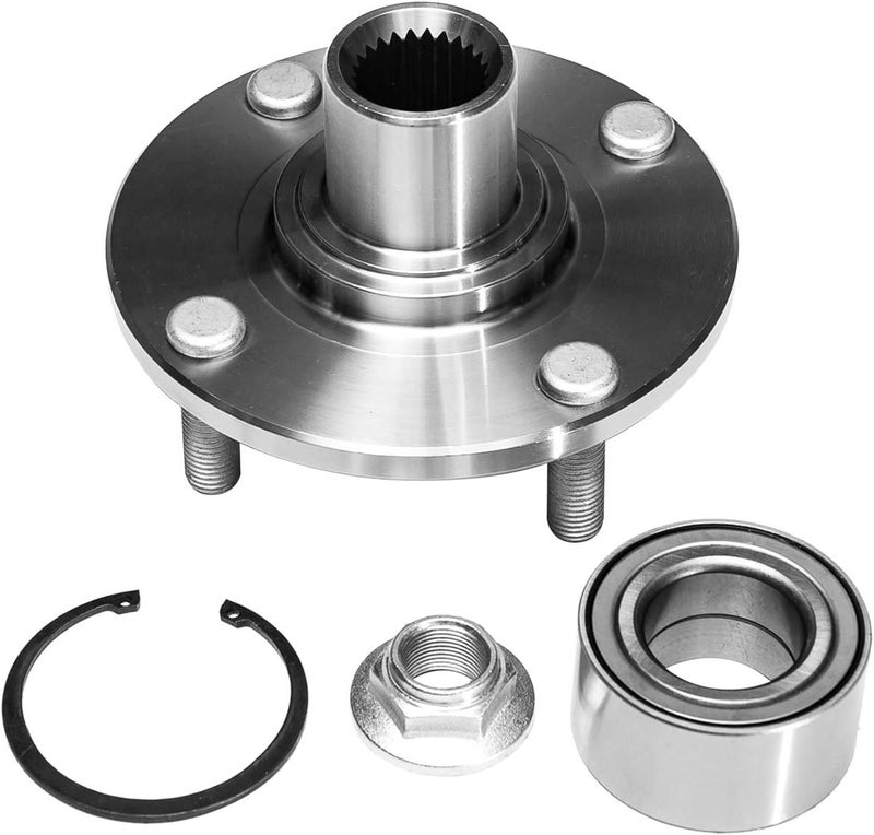 TUCAREST 518510 Front Wheel Bearings and Hub Repair Kit for 2000-2011 Ford Focus (Pair) - Image 2