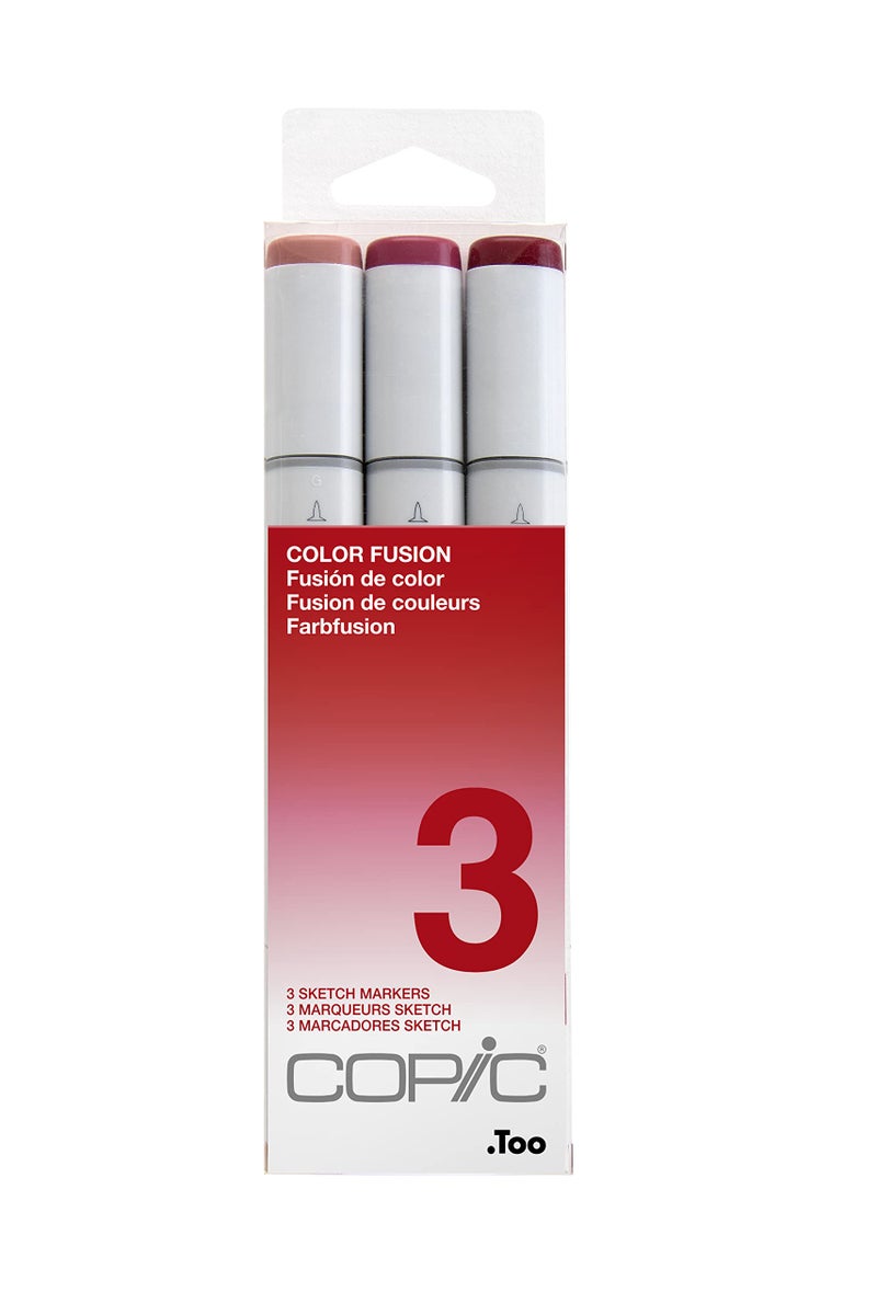Copic Marker Sketch Color Fusion Markers CSCF 3 3Pack Red - Image 2