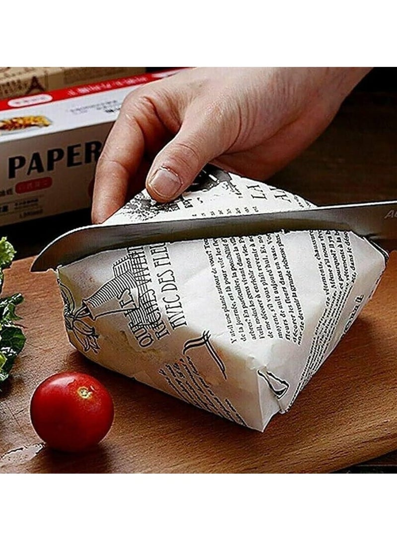 لفافه ورق زبده ورق الخبز غير اللاصقة الفاخرة - مقاومة للحرارة والماء والدهون للطهي والشواء والبخار والقلي بالهواء ضرورية للمطبخ - Image 5