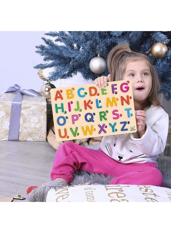 Webby Wooden Educational Colorful Alphabets, Counting Numbers, Fruits, Sea Animals, Public Transport and Shapes Puzzle for Preschool Kids - Set of 6 - Image 5