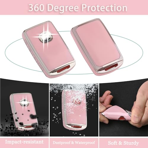 JAMCARI for Mazda Key Fob Cover - Soft TPU Key Fob Case Compatible for 2019-2022 Hatchback, 2020-2022 CX-5, CX-30, CX-10 Smart Remote Keyless - Image 3