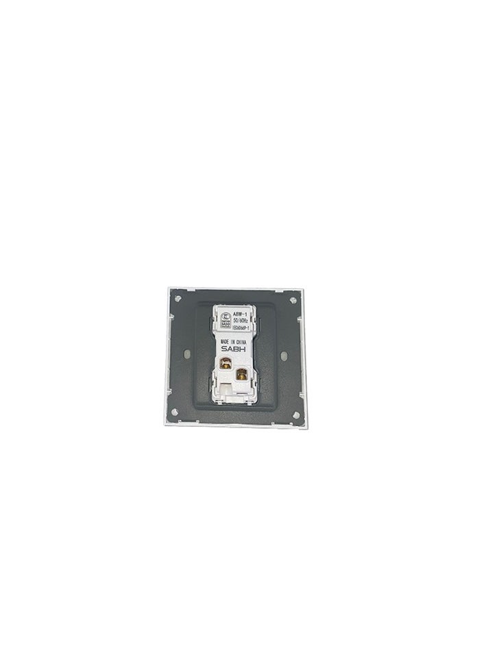 1 Gang 1 Way Switch Gray Slim Piano