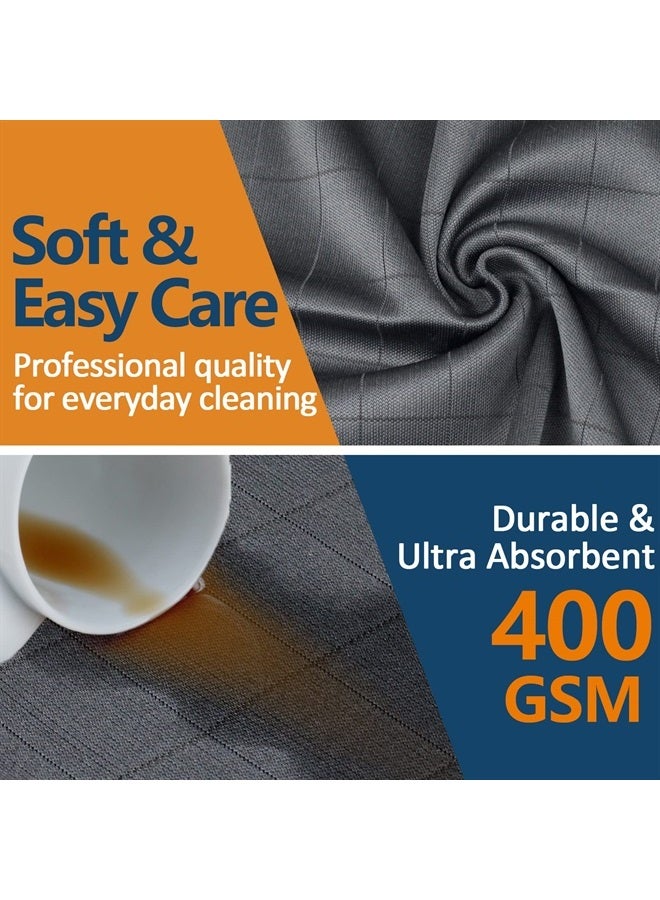 Airlab Carbon Microfiber Cleaning Cloth Glass Window Polishing Lint Free Streak Free Easy Clean Rag Reusable for Mirror Kitchen Dish Auto Detailing, Pack of 3, 12"x12", 400GSM - Image 4
