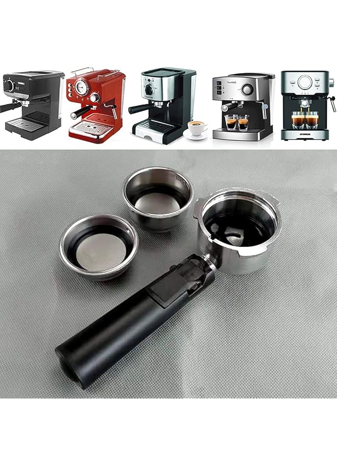 إيروريكس حامل فلتر ماكينة الإسبريسو مقاس 51 مم، سلة مسحوق القهوة ذات الكوب الواحد والكوبين، ملحقات ماكينة القهوة والأجهزة - Image 1