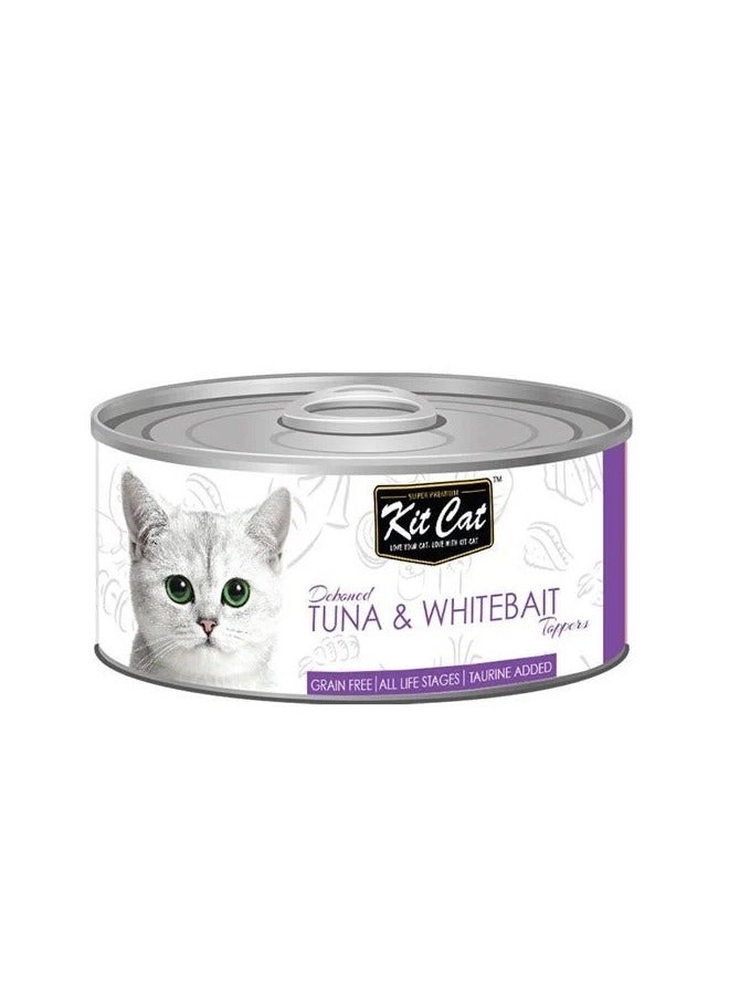 Kit Cat (24 packs) natural wet food for small and large cats with tuna and fish fillet flavor / 80 grams - Image 3
