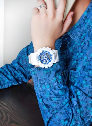 Casio G-SHOCK Series Summer Exclusive Color Matchway Classic Hands Shockproof and Waterproof Sport Quartz Movement Blue Dial GA-110WB-7A - view 2