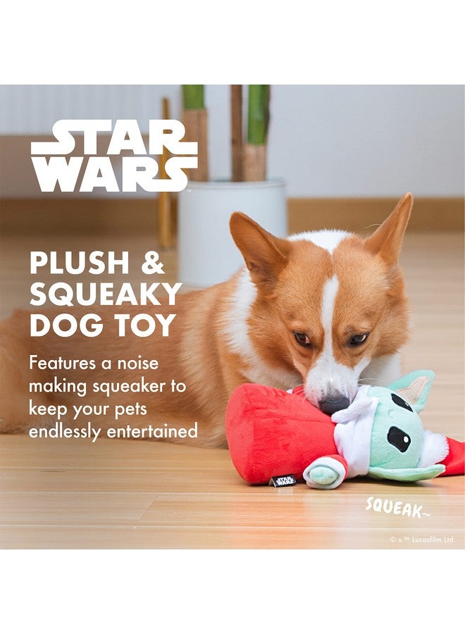 Star Wars Dog Toy Grogu Santa Squeaky Dog Chew Toy | Soft Plush Dog Toy, Squeaky Dog Toy | Holiday Dog Toy Plush Toys, Mandalorian The Child Toy | Small Dog Toy 6 Inch, (FF19322) - Image 3