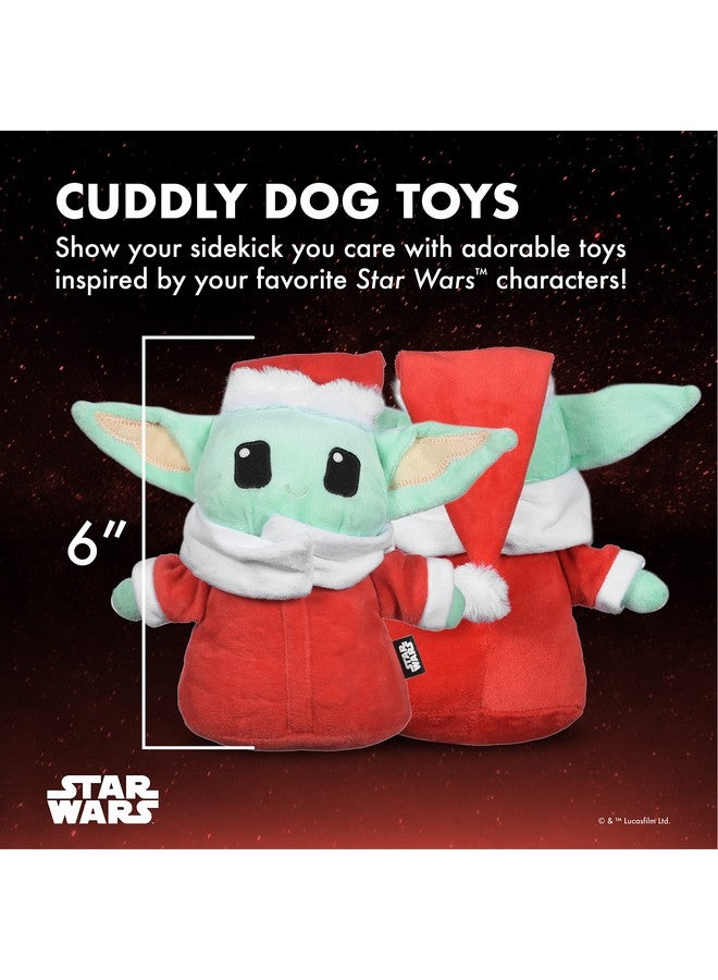 Star Wars Dog Toy Grogu Santa Squeaky Dog Chew Toy | Soft Plush Dog Toy, Squeaky Dog Toy | Holiday Dog Toy Plush Toys, Mandalorian The Child Toy | Small Dog Toy 6 Inch, (FF19322) - Image 5