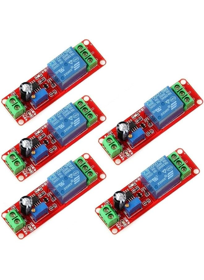 PROMASS promass 5Pcs NE555 12V DC Adjustable 0-10 Second Timer Delay Relay Switch Module Shield for Arduino Raspberry Pi  - Image 1
