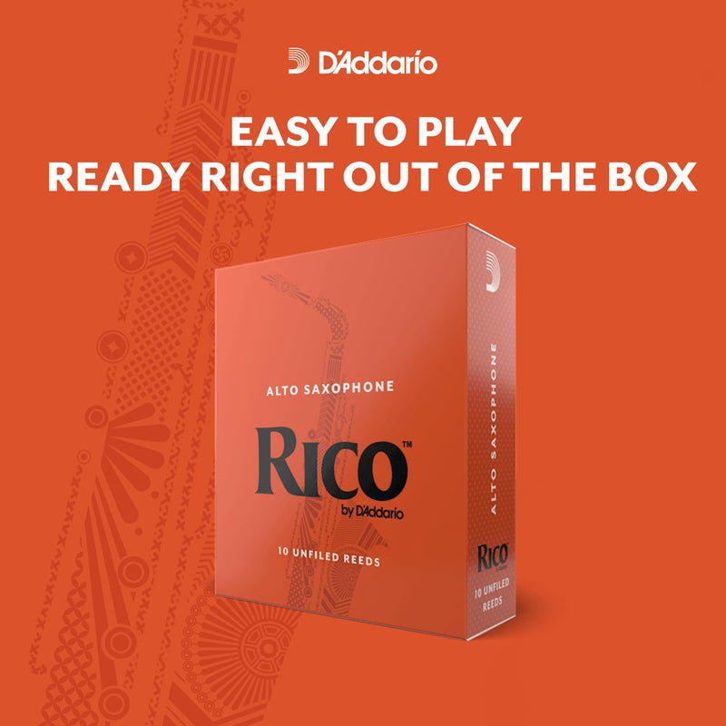 D'Addario Dâ€™Addario Woodwinds - Rico Tenor Sax Reeds - Tenor Saxophone Reeds - Tenor Reeds Crafted for Beginners, Students, Educators - Strength 2.0, 3-Pack - Image 3