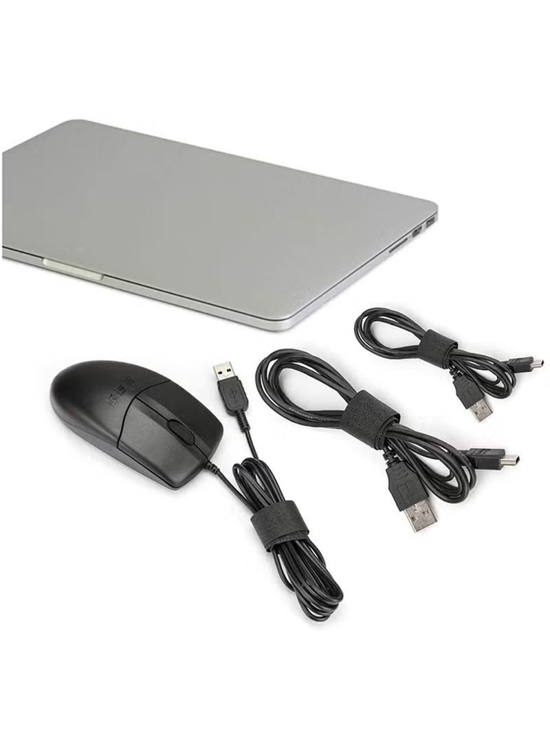 Loquat 60 PCS Reusable Cable Ties Travel Wire and Cord Straps Organizer  Under Desk Cable Management for Computer/PC/Laptop/TV/Electronics  Black Nylon and 7 Inches in Length - Image 4