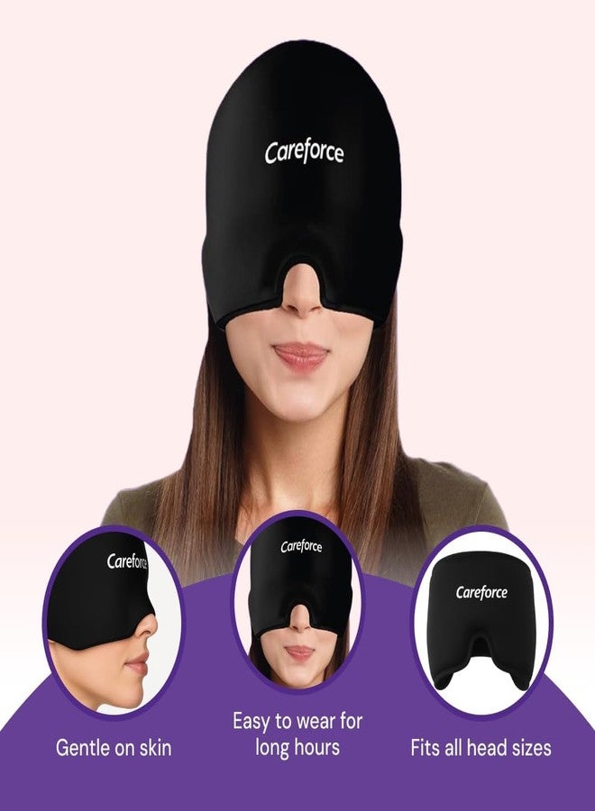 REENTA - The Force Behind Your Health Migraine Relief Cap For Migraines,Headaches,Sinuses,Tension Relief Headache Relief Cap For Men & Women -Black - Image 2