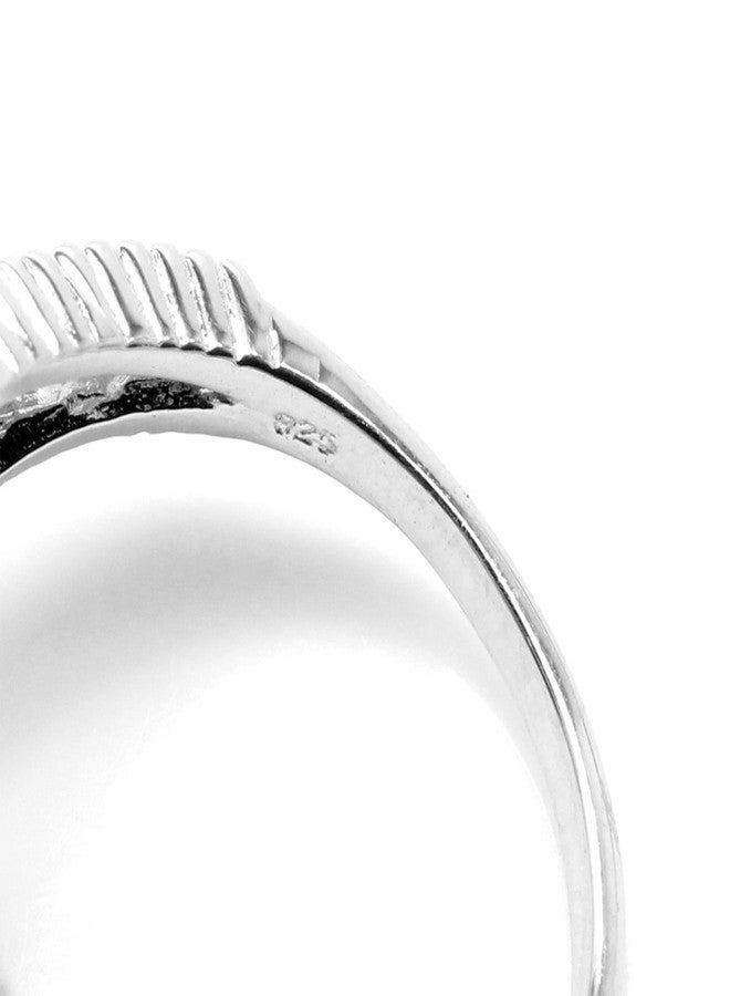 Silvershake 5.37ct. Natural Smoky Quartz and Citrine White Gold Plated 925 Sterling Silver Ring Size 9 - Image 4