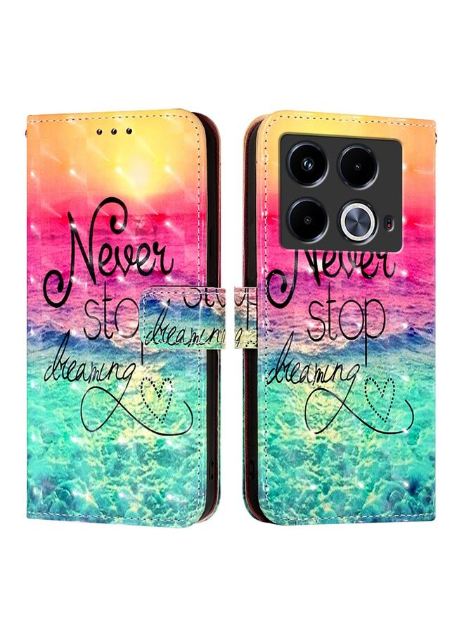 Zaboon Case For Infinix Note 40 3D Painting Horizontal Flip Leather Phone Case - Image 2