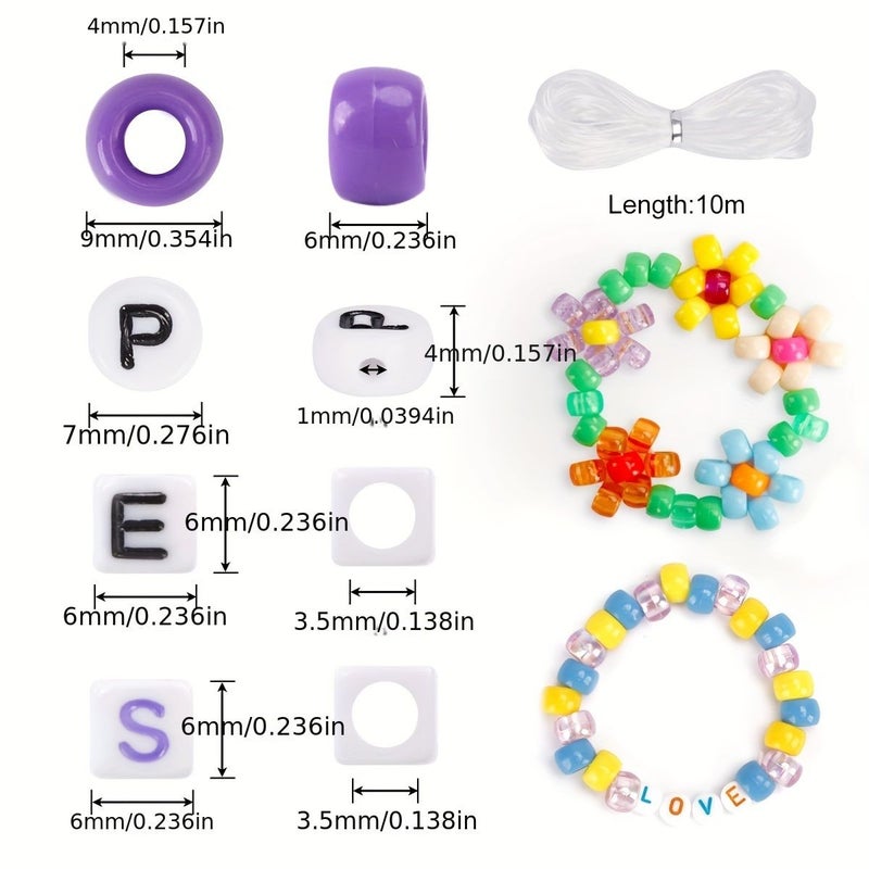 3000pcs Hot Selling Toilet Bead Beaded Set 3 Boxes for Jewelry Bracelet Making Gift - Image 5