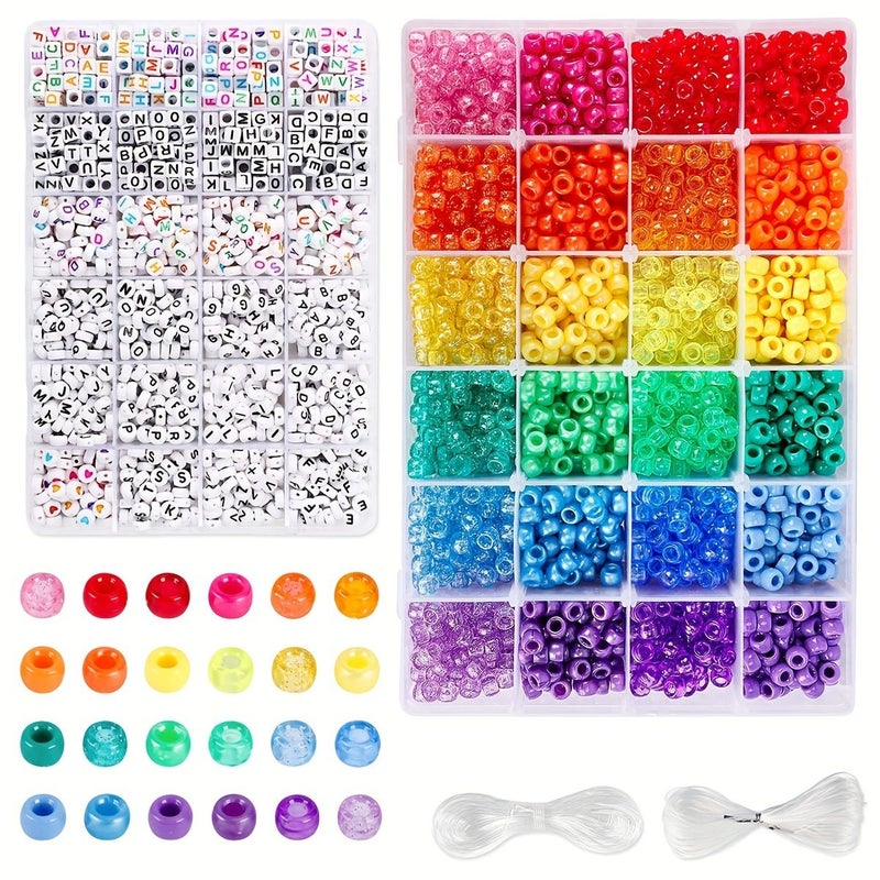 3000pcs Hot Selling Toilet Bead Beaded Set 3 Boxes for Jewelry Bracelet Making Gift - Image 3
