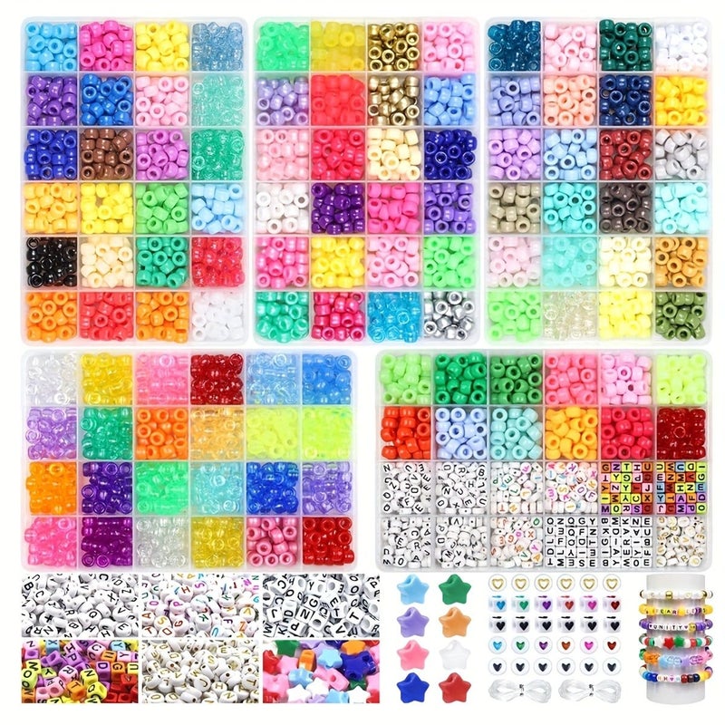 3000pcs Hot Selling Toilet Bead Beaded Set 3 Boxes for Jewelry Bracelet Making Gift - Image 1