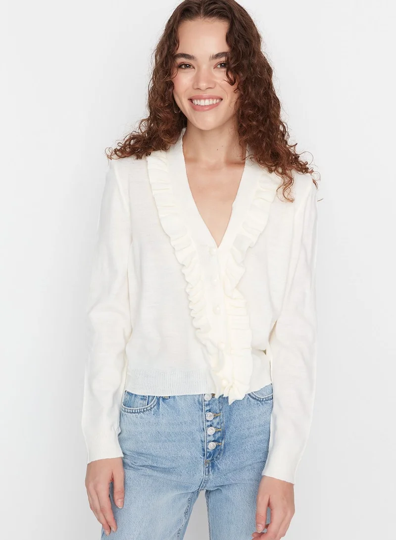 trendyol Button Detail Knitted Cardigan