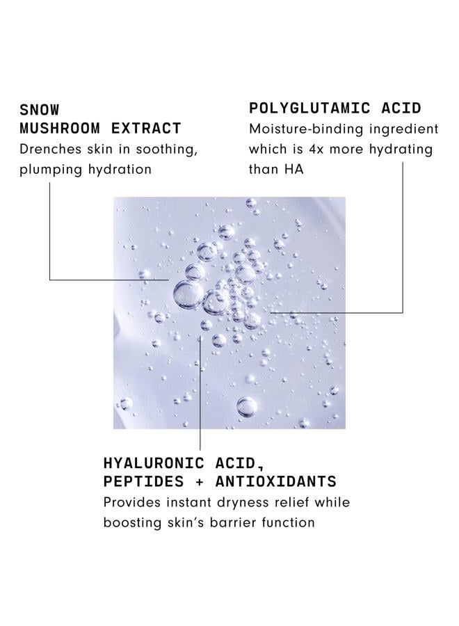 Versed Moisture Maker Hydrating Hyaluronic Serum - Lightweight Face Serum for Dry Skin, Moisturizing Polyglutamic Acid + Snow Mushroom Extract for Soothing, Plumping Hydration Day & Night (1oz) - Image 2