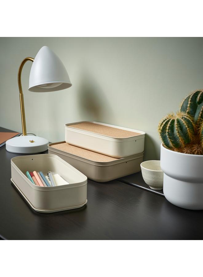 Zaboon Box With Lid, Light Beige, 12X24X6 Cm - Image 3