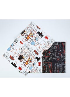 Teneues - Wrapping Paper Book: Jean-Michel Basquiat, Paperback Book, Folded Perforated Pages, Full Color: Big Format Flat Magazine Style Book of Folded Wrapping Paper Pages  - Image 1