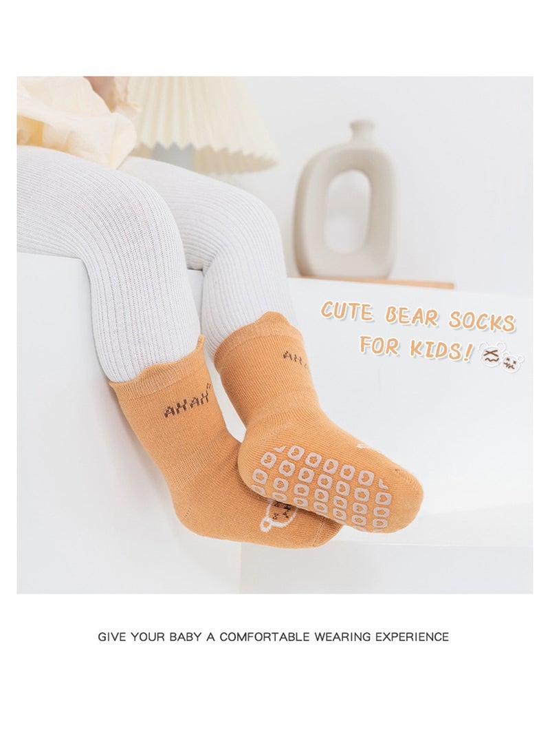 Baby Socks with Grips Toddler Newborn Animal Cartoon Floor Socks for Girls Boys Warm Anti Slip Set for Kids 1 to 3 Years Old - Image 4