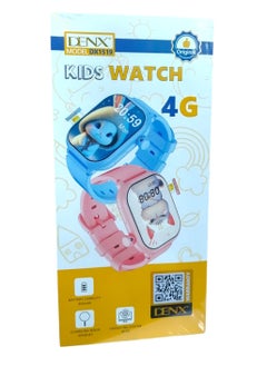 Denx Smart watch for children with a SIM card and 4G network, pink  - Image 3