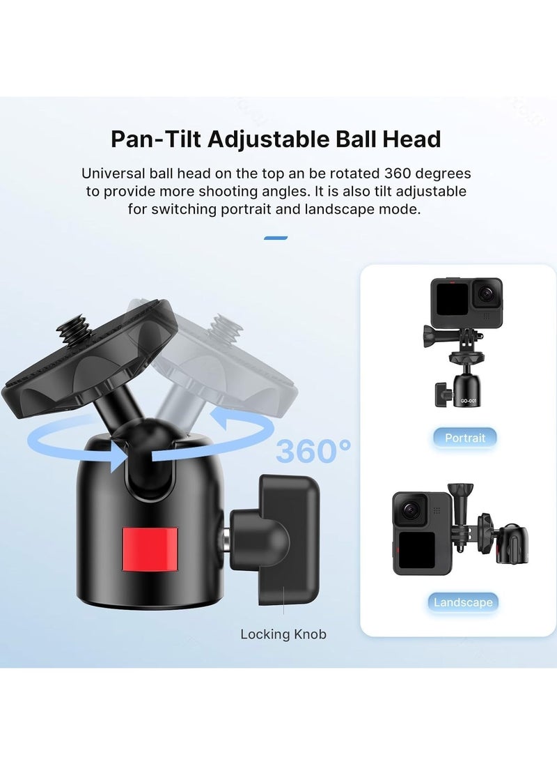 Ulanzi - Camera Suction Car Mount for Action Camera - ULANZ GO-001 Triple Suction Cup Mount Flexible Suction Legs 360° Rotation Ball Head Car Boats Windshield & Window Mount for Action Camera - Image 1