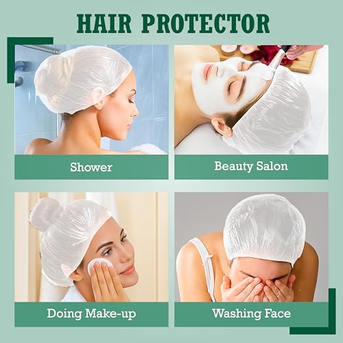 C-Cure Bio Degradable Shower Cap | Disposable Waterproof Hair Cap For Women And Men With Long Hair | Bath Cap For Spa, Salon, Hotel & Travel Use (Pack Of 100) - Image 5