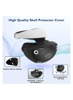Y&D Protector Cover Set for PS VR 2, Silicone Dust-proof Cover, Head Display Face Lens Controller Covers, 4 Piece Protect VR, Sweatproof and Washable  - Image 2