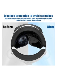 Y&D Protector Cover Set for PS VR 2, Silicone Dust-proof Cover, Head Display Face Lens Controller Covers, 4 Piece Protect VR, Sweatproof and Washable  - Image 3