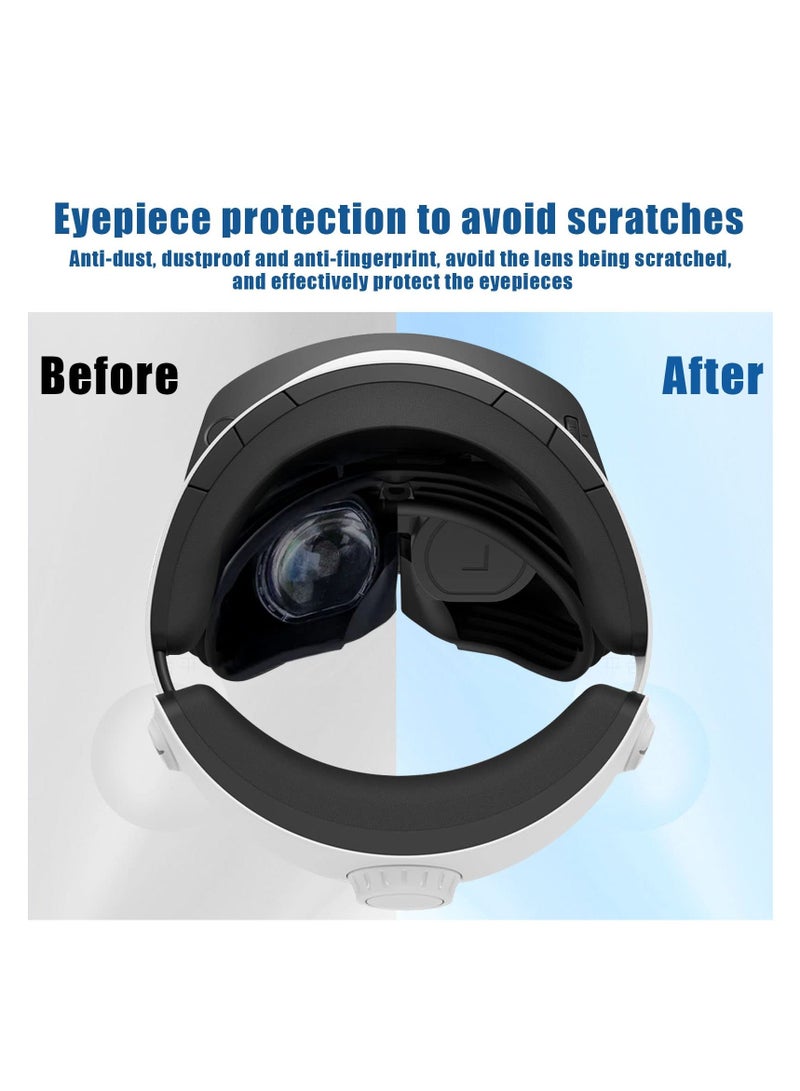 Y&D Protector Cover Set for PS VR 2, Silicone Dust-proof Cover, Head Display Face Lens Controller Covers, 4 Piece Protect VR, Sweatproof and Washable  - Image 3