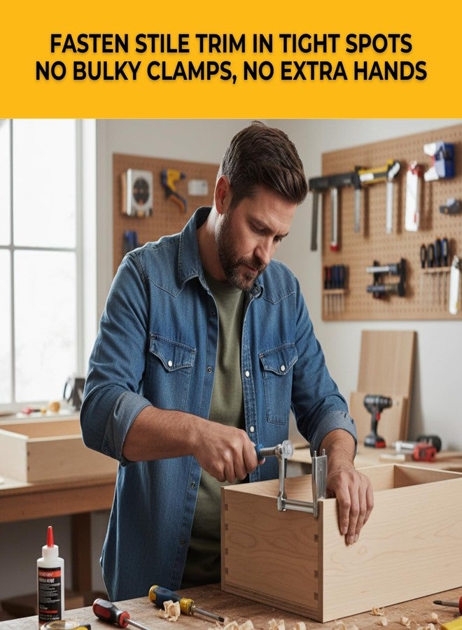 FastCap STILERITE Steel Adjustable Cabinetry Clamp with Non-Marring Plastic Head - Image 3