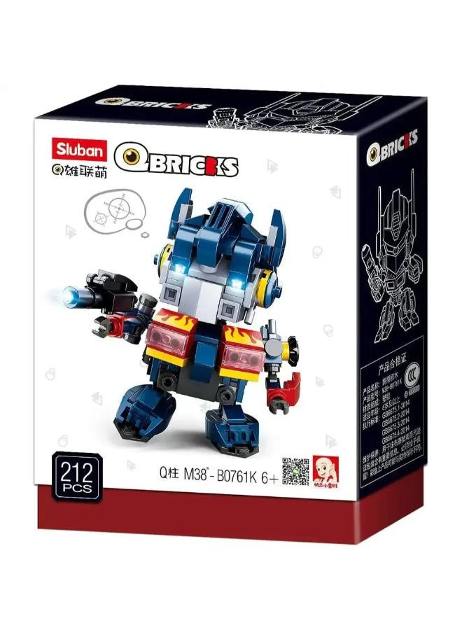 Sluban Qbricks Optimus Prime Character Blocks Set - 212 Pcs - Image 1