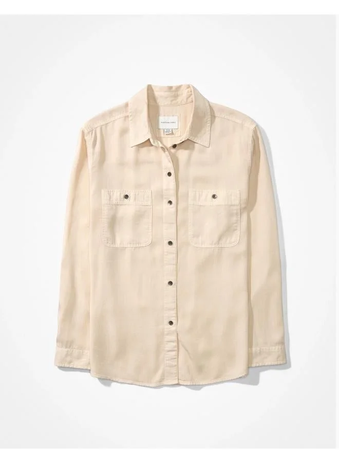 American Eagle Pocket Detail Button Down Shirt