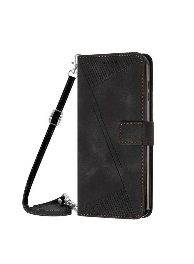 S-TOP Case For Samsung Galaxy A42 5G Dream Triangle Leather Phone Case with Long Lanyard - Image 2
