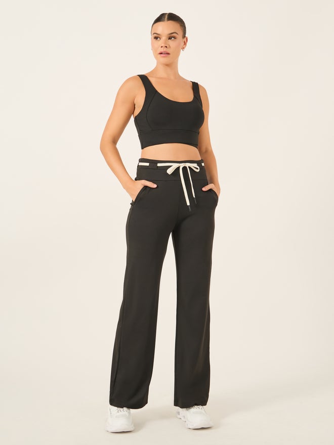 Styli Styli Active Contrast Drawstring Loose Fit Straight Pants  - Image 1