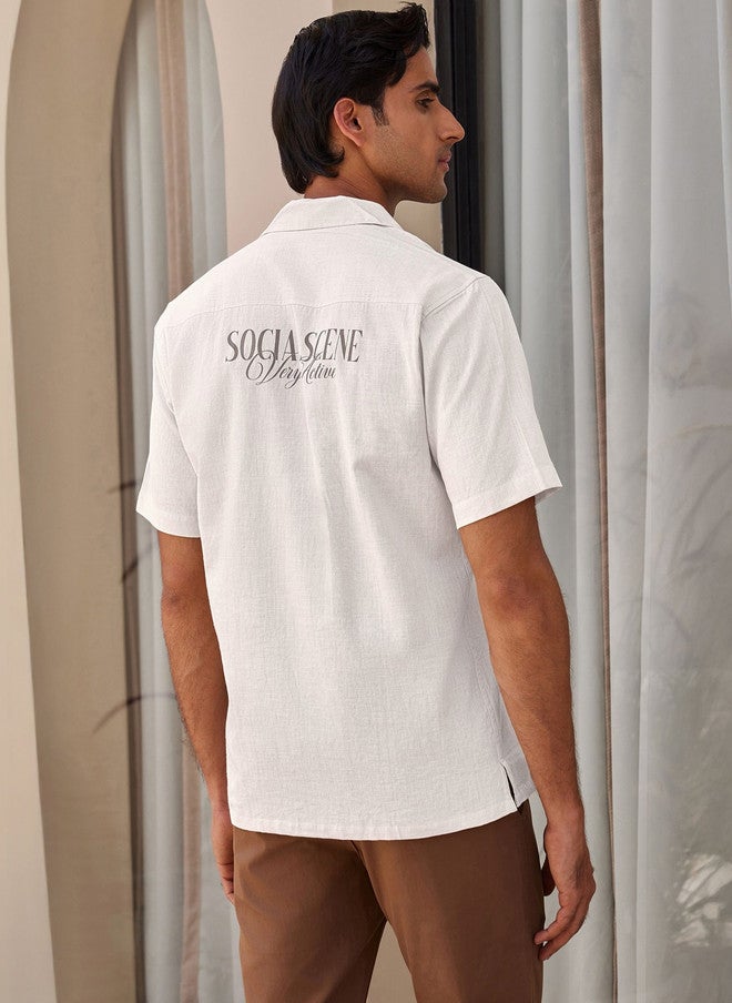 Zeyo Men Relaxed Casual Shirt with Cuban Collar - Image 5