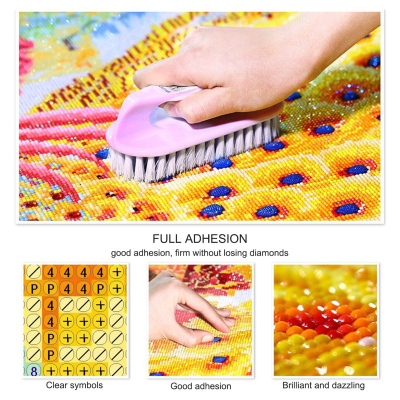 Diy Diamond Painting Kit: Full Drill Round Resin Sequins, Hd Waterproof Canvas, Vivid Fade-Proof Pattern - Relaxing Craft for Adults Beginners Home Wall Decor - Image 5