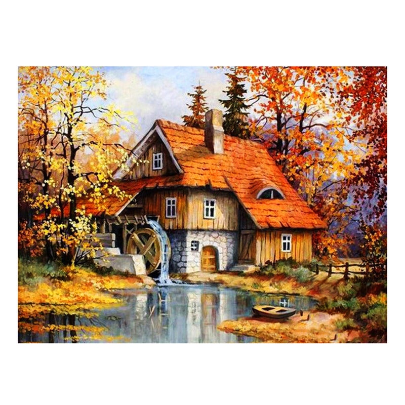 Diy Diamond Painting Kit: Full Drill Round Resin Sequins, Hd Waterproof Canvas, Vivid Fade-Proof Pattern - Relaxing Craft for Adults Beginners Home Wall Decor - Image 1