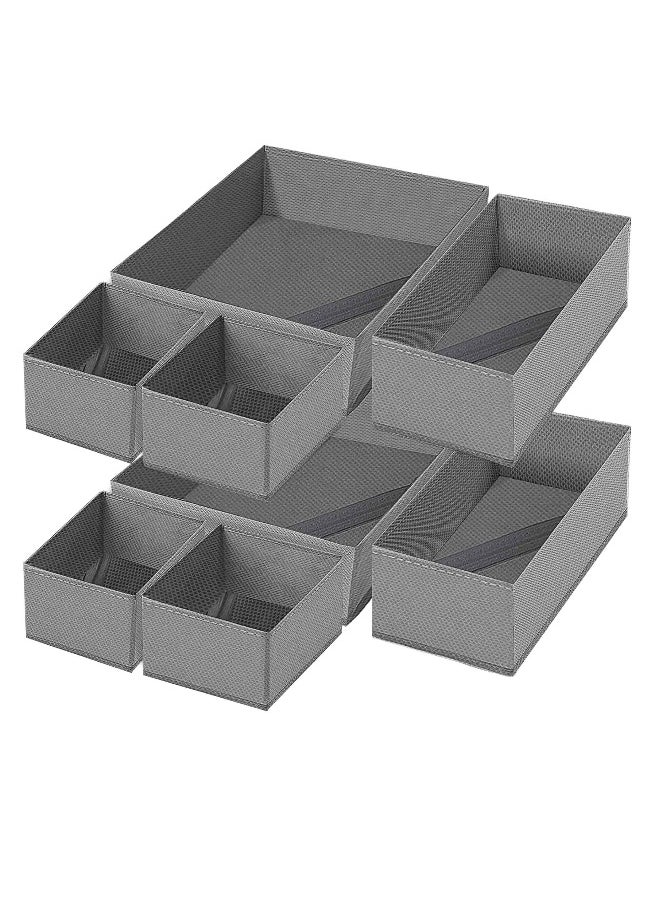 Generic Foldable Clothes Drawer Organizer for Efficient Storage, Ideal for Clothing, Underwear, Bras, Ties, and Socks, 8 Pack  - Image 1
