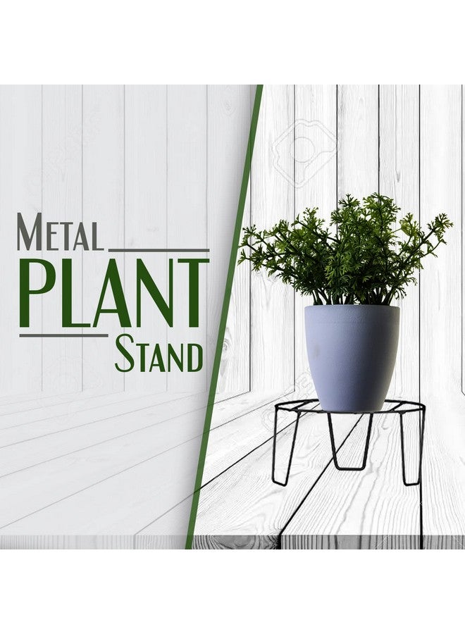 Klassic Eclips Pro Metal Plant Stand |Strong and Durable Flower Pot Stand for Home Garden, Outdoor Balcony Indoor Living Room Decor | Gamla Stand for indoor plants | Planter Stand | (Black Pack of 8) - Image 4