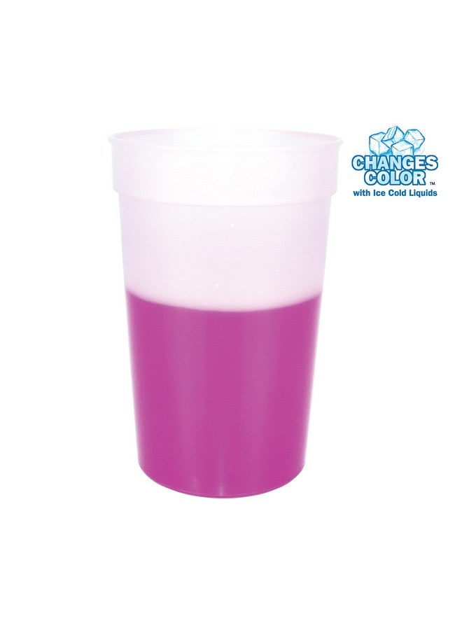 AAkron 22oz. Color Changing Stadium Cups, Durable plastic. BPA Free, Top shelf dishwasher safe, Ideal for outdoor events - Set of 12 (Frosted Assorted) (Colors may vary) - Image 4