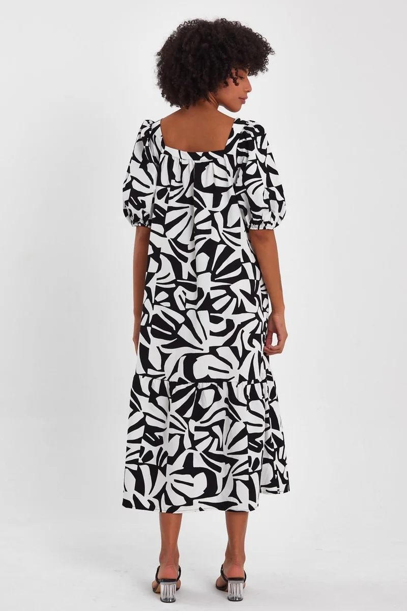Alexander Gardi Printed Cotton Midi Dress
