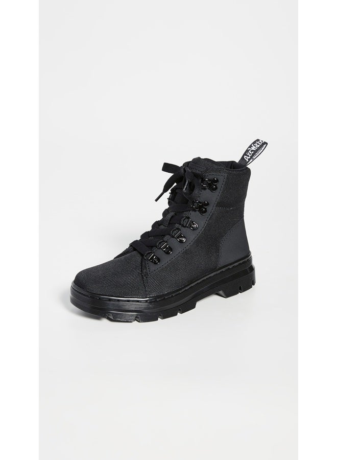 Dr. Martens Women's Combs W 6 Tie Boot Fashion, Black/Black, 9 - Image 2