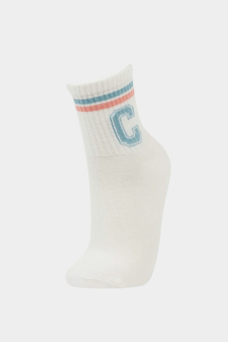 Defacto  Woman 3 piece Short Cotton Socks for Women | Best Price UAE