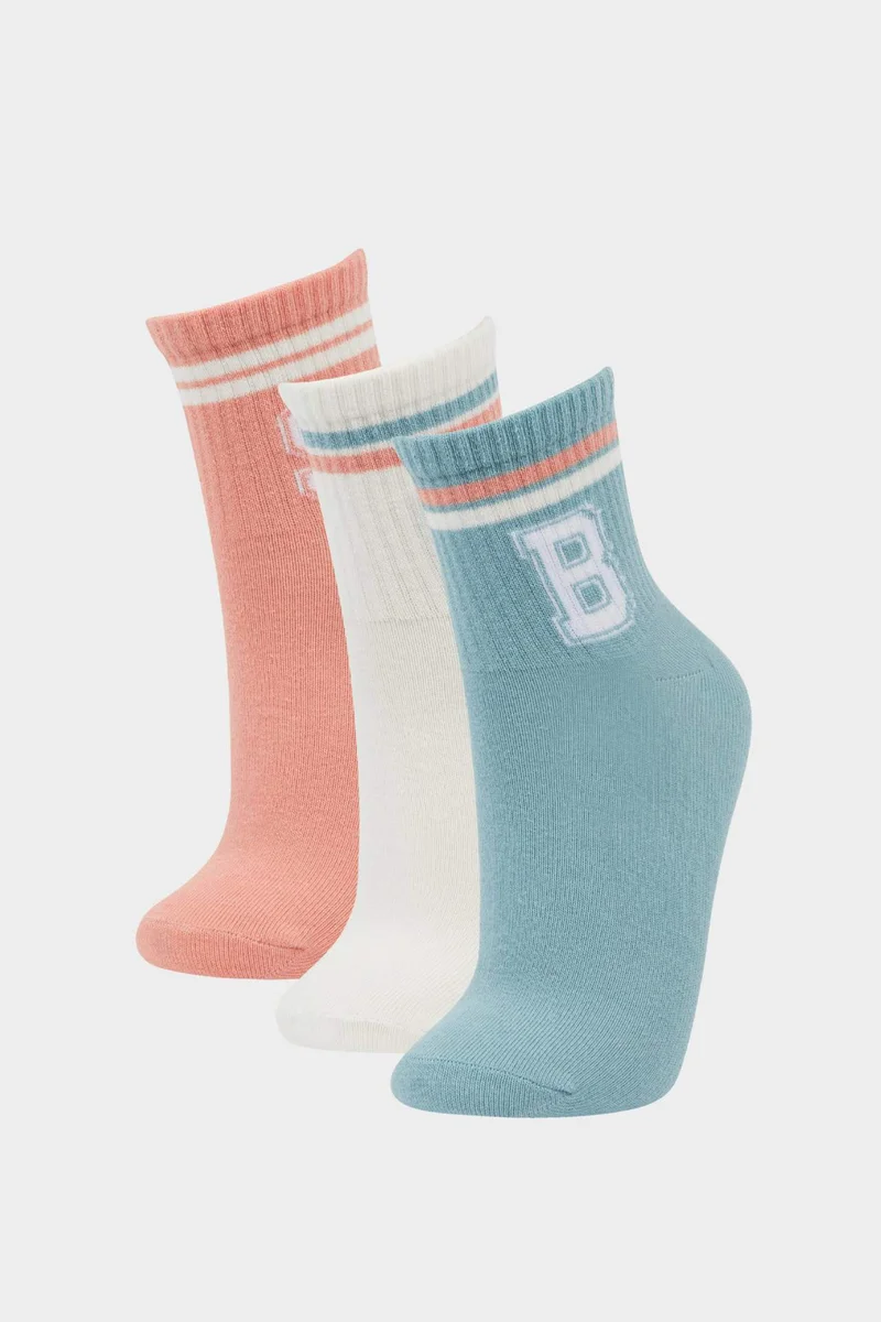 Woman 3 piece Short Cotton Socks
