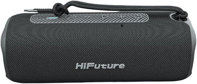 HiFuture Alpha BeatMaker Portable Wireless Speaker, IPX7 Waterproof, 12 Hours Playtime, Built-in 2-in-1 Amplifier, Pair to Play, Enhanced Bass, 10W Type-C Fast Charge, HBB6 (Black) - Image 2