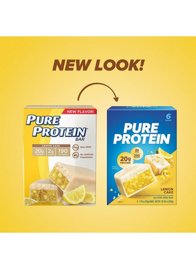 Pure Protein - Pure Protein Bars Nutritious Snacks to Support Energy, Lemon Cake, 6 Count (Pack of 1) - Image 1